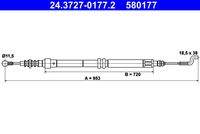 ATE 24372701772 Seilzug, Feststellbremse