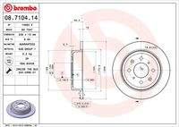 BREMBO 08710414 Bremsscheibe