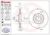 BREMBO 09701021 Bremsscheibe
