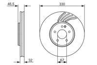 BOSCH 0986479719 Bremsscheibe
