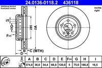 ATE 24013601182 Bremsscheibe