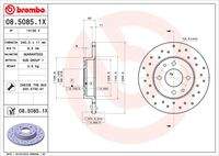 BREMBO 0850851X Bremsscheibe