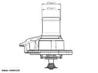 BorgWarner (Wahler) 41093782D Thermostat, Kühlmittel