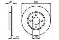 BOSCH 0986478029 Bremsscheibe