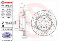 BREMBO 09C31521 Bremsscheibe