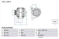 BOSCH 0986041740 Generator