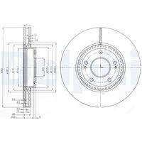 DELPHI BG4011 Bremsscheibe