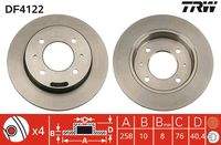 TRW DF4122 Bremsscheibe