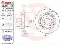 BREMBO 08B35111 Bremsscheibe