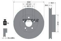 TEXTAR 92163205 Bremsscheibe