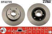 TRW DF4273S Bremsscheibe