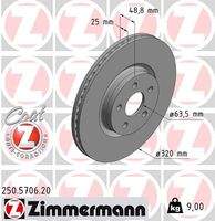 ZIMMERMANN 250570620 Bremsscheibe