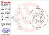 BREMBO 08868211 Bremsscheibe