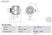 BOSCH 0986048891 Generator