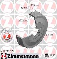 ZIMMERMANN 600196720 Bremstrommel