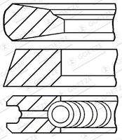 GOETZE ENGINE 0814300000 Kolbenringsatz