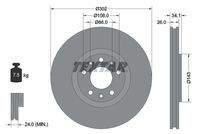 TEXTAR 92268103 Bremsscheibe