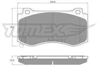 TOMEX Brakes TX1995 Bremsbelagsatz, Scheibenbremse