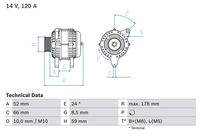 BOSCH 0986049061 Generator