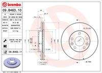 BREMBO 09B46311 Bremsscheibe