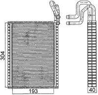 MAHLE AE116000S Verdampfer, Klimaanlage