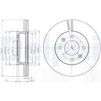 DELPHI BG4009 Bremsscheibe