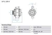 BOSCH 0986047660 Generator