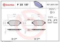 BREMBO P23137 Bremsbelagsatz, Scheibenbremse