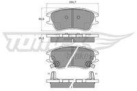 TOMEX Brakes TX1599 Bremsbelagsatz, Scheibenbremse