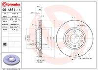 BREMBO 09A86114 Bremsscheibe