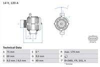 BOSCH 0986081700 Generator