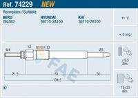 FAE 74229 Glühkerze