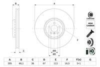 BOSCH 0986479H12 Bremsscheibe