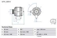 BOSCH 0986041870 Generator