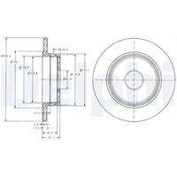 DELPHI BG2510 Bremsscheibe