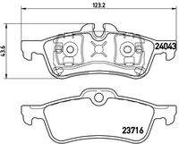 BREMBO P06032 Bremsbelagsatz, Scheibenbremse