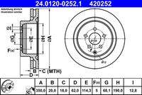 ATE 24012002521 Bremsscheibe