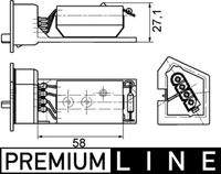 MAHLE ABR11000P Widerstand, Innenraumgebläse