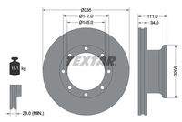TEXTAR 93102300 Bremsscheibe