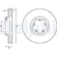 DELPHI BG9150 Bremsscheibe