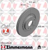 ZIMMERMANN 370440520 Bremsscheibe