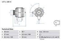 BOSCH 0986083850 Generator