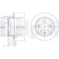 DELPHI BG4082C Bremsscheibe