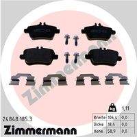 ZIMMERMANN 248481853 Bremsbelagsatz, Scheibenbremse
