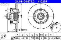 ATE 24011002752 Bremsscheibe