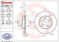 BREMBO 09689311 Bremsscheibe