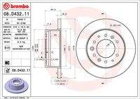 BREMBO 08D43211 Bremsscheibe