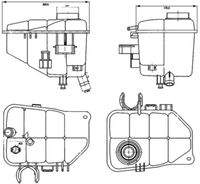 MAHLE CRT126000S Ausgleichsbehälter, Kühlmittel