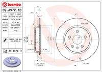 BREMBO 09A97211 Bremsscheibe