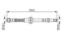 BOSCH 1987481609 Bremsschlauch